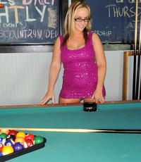 Vagina pool Slutty blonde invents a new game of pool. 